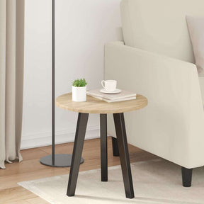 Vidaxl tafelblad ø 40 x 1,5 cm rond bewerkt hout sonoma eiken