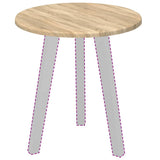 Vidaxl tafelblad ø 40 x 1,5 cm rond bewerkt hout sonoma eiken