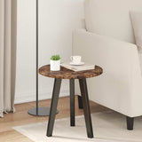 Vidaxl tafelblad ø 40 x 1,5 cm rond bewerkt hout gerookt eiken