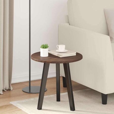 Vidaxl tafelblad ø 40 x 1,5 cm rond bewerkt hout bruin eiken