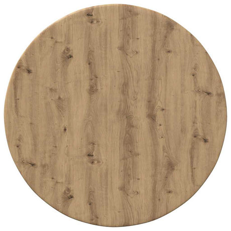 Vidaxl tafelblad ø 40 x 1,5 cm rond bewerkt hout artisanaal eiken