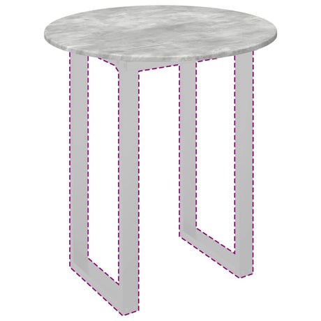 Vidaxl tafelblad ø 70 x 1,5 cm rond bewerkt hout betongrijs