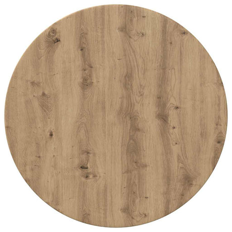 Vidaxl tafelblad ø 70 x 1,5 cm rond bewerkt hout artisanaal eiken