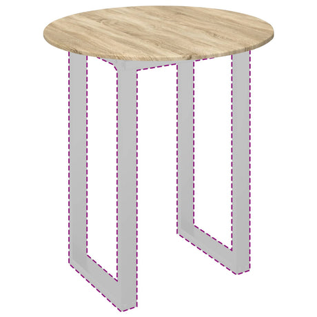 Vidaxl tafelblad ø 80 x 1,5 cm rond bewerkt hout sonoma eiken