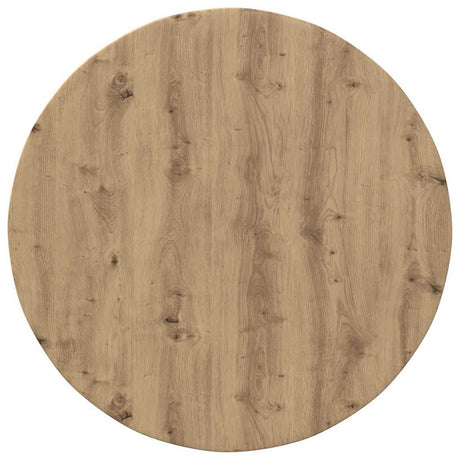 Vidaxl tafelblad ø 80 x 1,5 cm rond bewerkt hout artisanaal eiken
