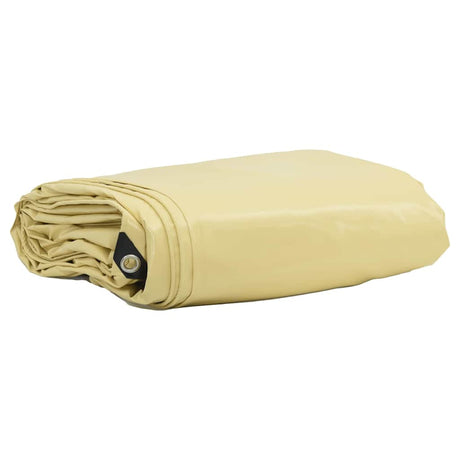 Vidaxl zeil 650g m² beige 1,5 x 2,5 m canvas met pvc-coating