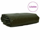 Vidaxl zeil 650g m² olijf groen 3,5 x 5 m canvas met pvc-coating