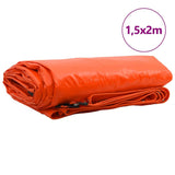 Vidaxl zeil 650g m² oranje 1,5 x 2 m canvas met pvc-coating