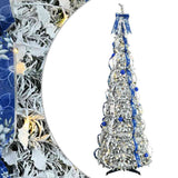 Vidaxl kunstkerstboom met 150 led met standaard wit 180 cm pvc