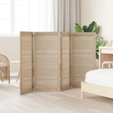 Vidaxl kastdeur 4 pcs naturel 110 x 2 x 49,5 cm massief grenenhout
