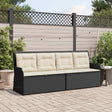 Vidaxl tuinbank zwart poly rattan