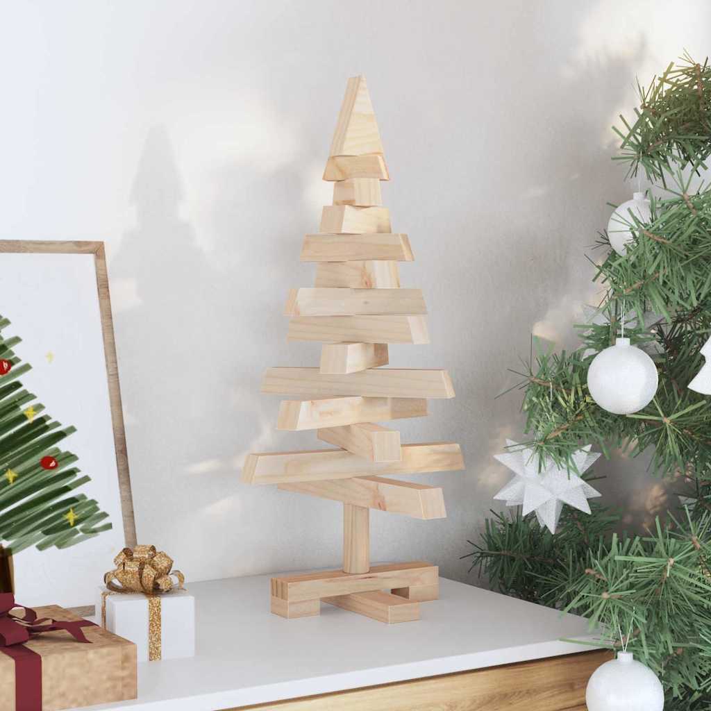 Vidaxl kerstbomen kotka 60 cm massief grenenhout naturel