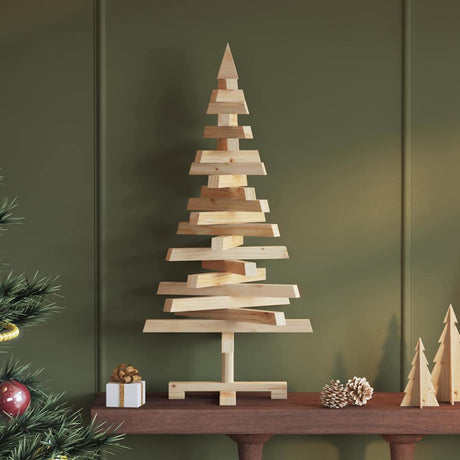 Vidaxl kerstbomen kotka 90 cm massief grenenhout naturel
