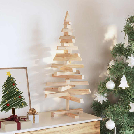Vidaxl kerstbomen kotka 90 cm massief grenenhout naturel