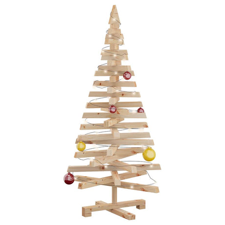 Vidaxl kerstbomen kotka 120 cm massief grenenhout naturel