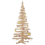 Vidaxl kerstbomen met standaard naturel 180 cm massief grenenhout