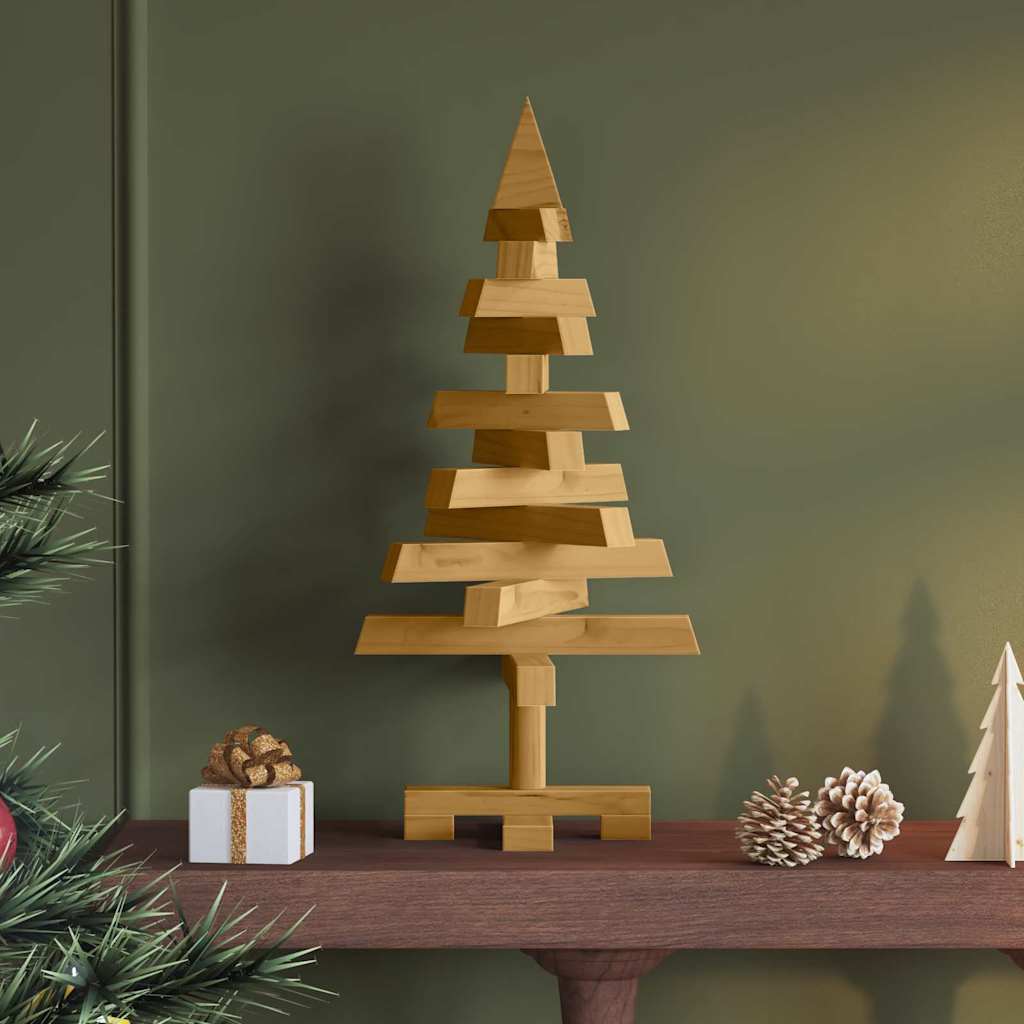 Vidaxl kerstbomen met standaard bruin 60 cm massief grenenhout