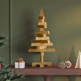 Vidaxl kerstbomen met standaard bruin 60 cm massief grenenhout