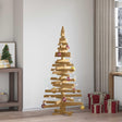 Vidaxl kerstbomen met standaard bruin 150 cm massief grenenhout