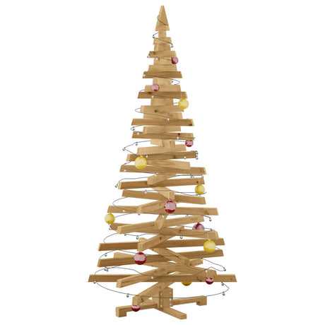 Vidaxl kerstbomen met standaard bruin 180 cm massief grenenhout