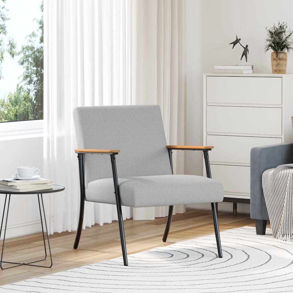 Vidaxl fauteuil wolkengrijs stof