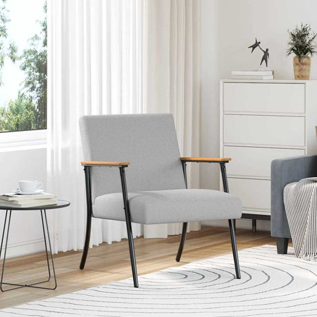 Vidaxl fauteuil wolkengrijs stof
