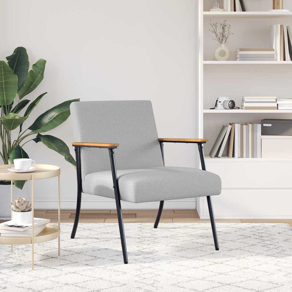 Vidaxl fauteuil wolkengrijs stof