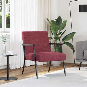 Vidaxl fauteuil wijnrood 59 x 75 x 78 cm stof
