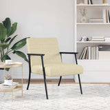 Vidaxl fauteuil crème 59 x 75 x 78 cm stof
