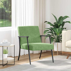 Vidaxl fauteuil lichtgroen fluweel