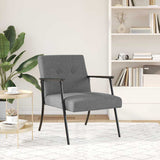 Vidaxl fauteuil donkergrijs stof