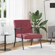 Vidaxl fauteuil wijnrood stof