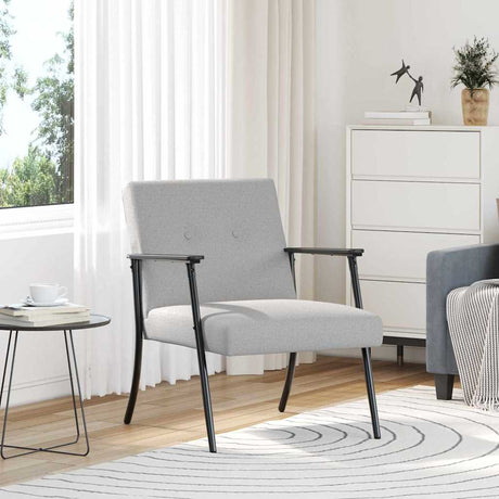 Vidaxl fauteuil wolkengrijs stof