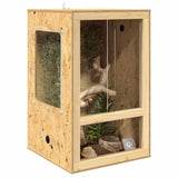 Vidaxl terrarium bruin 50 x 50 x 80 cm osb