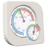 Vidaxl thermo hygrometer wit 7,5 x 7,5 x 1,2 cm abs