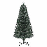 Vidaxl kunstkerstboom met 210 led met standaard groen 180 cm pvc