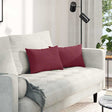 Vidaxl sofa kussens 2 st stof wijnrood 50 x 30 cm