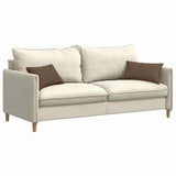 Vidaxl sofa kussens 2 pcs bruin 50 x 30 cm stof