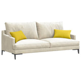 Vidaxl sofa kussens 2 pcs lichtgeel 50 x 30 cm stof