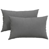 Vidaxl sofa kussens 2 stuks donkergrijs 50 x 30 cm stof