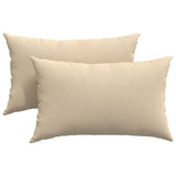 Vidaxl sofa kussens 2 stuks crème 50 x 30 cm stof