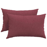 Vidaxl sofa kussens 2 pcs wijnrood 60 x 40 cm stof