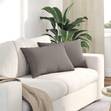 Vidaxl sofa kussens 2 st stof taupe 60 x 40 cm