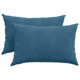 Vidaxl sofa kussens 2 stuks blauw 60 x 40 cm cordstof