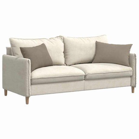 Vidaxl sofa kussens 2 st stof taupe 60 x 40 cm