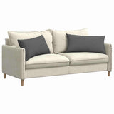 Vidaxl sofa kussens 2 st stof donkergrijs 80 x 40 cm