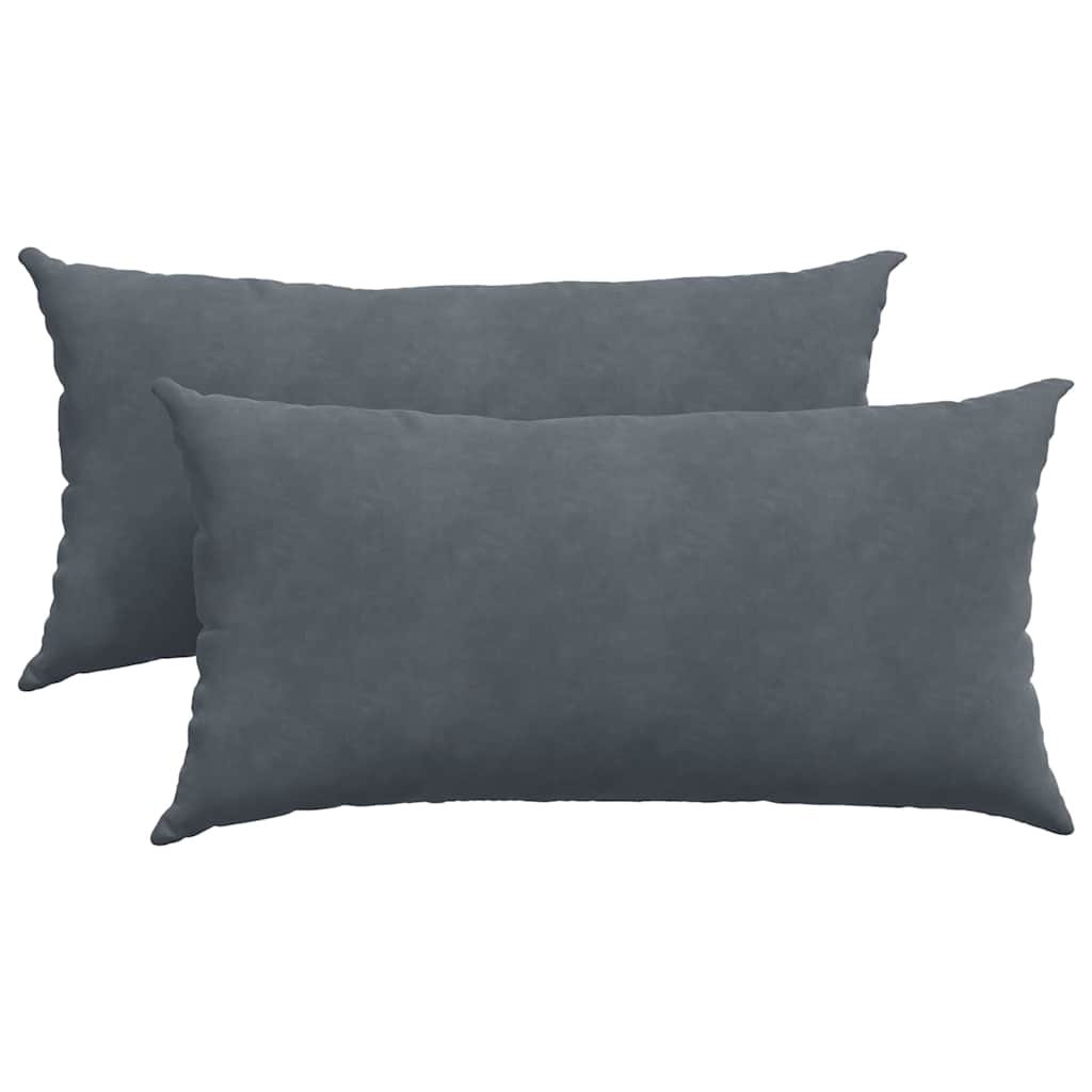 Vidaxl sofa kussens 2 stuks donkergrijs 80 x 40 cm cordstof