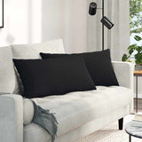 Vidaxl sofa kussens 2 stuks zwart 80 x 40 cm stof