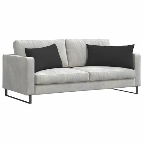Vidaxl sofa kussens 2 st stof zwart 80 x 40 cm