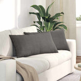 Vidaxl sofa kussens 2 stuks lichtgrijs 80 x 40 cm cordstof